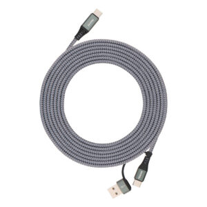 PEACHZ USB-C To USB-C/A Nylon Braided Cable 3M