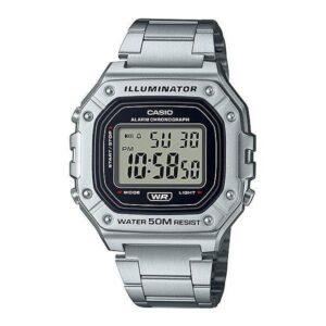 Casio W-218HD-1AVDF Digital Watch- Silver