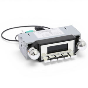 Chrome Retro Style Single Din Car Media Player