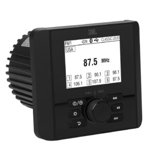 JBL JAM3000 - 2.8” Marine Head Unit Monochrome Bluetooth Stereo