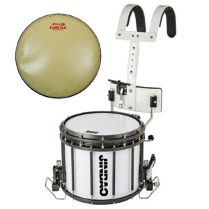 Jinbao JBMPZ-1412A-CGE - 14" x 12" Professional Marching Snare Drum with Andante Core-Tec Gold Batter Head