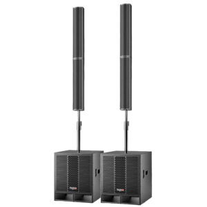 TASSO Brilliant - Portable 3600W Active Line Array Professional Sound System Set