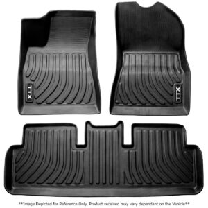 TTX All-Weather Moulded Rubber Floor Mats – Nissan Navara Double Cab Automatic (2025+)