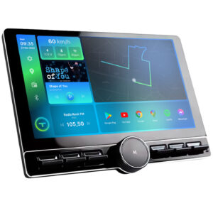 Caska 10.1″ Aviation Button Design Media Player with Android Auto & Apple CarPlay