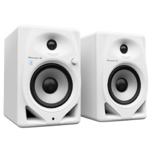 Pioneer DM-50D-BT-W – 5-Inch Active DJ Monitor Speakers with Bluetooth (White)